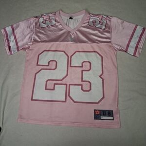 Romwe Pink Sports Jersey
